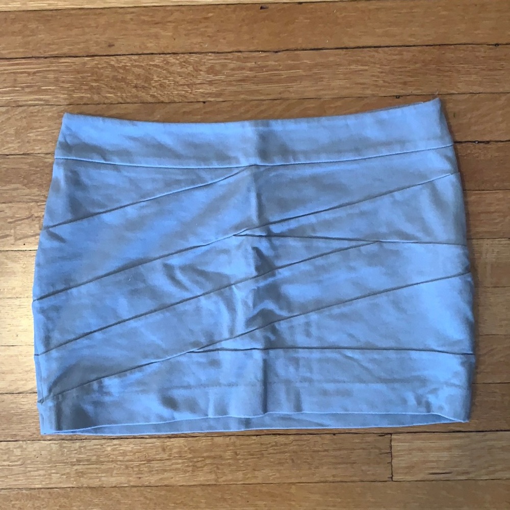 Gray bandeau mini skirt